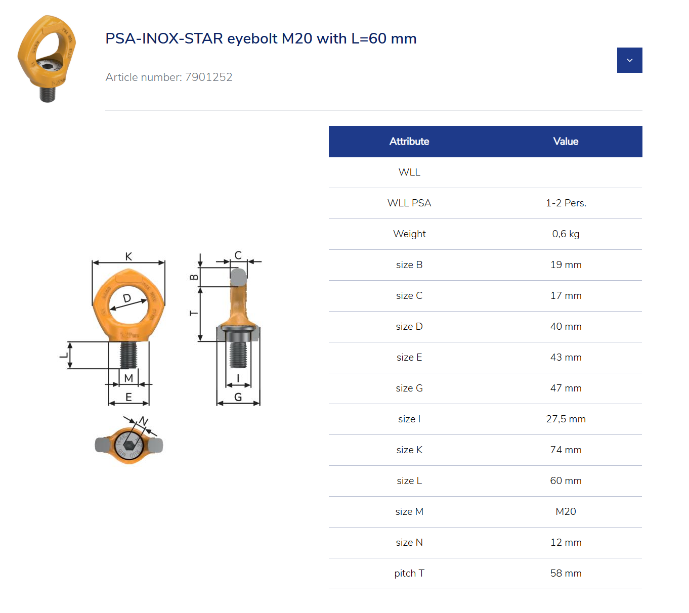 tabell-psa-inox-m20-l60